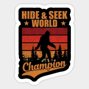 Bigfoot Hide & Seek World Champion Sticker